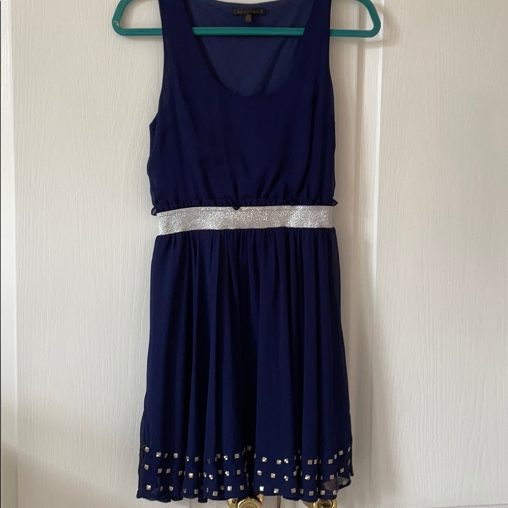 Dark blue with silver detailing dress